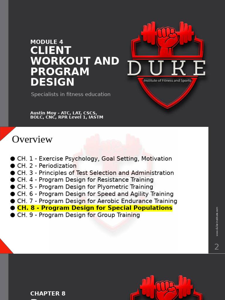 Chapter+8+ Program+Design+for+Special+Populations | PDF | Obesity ...