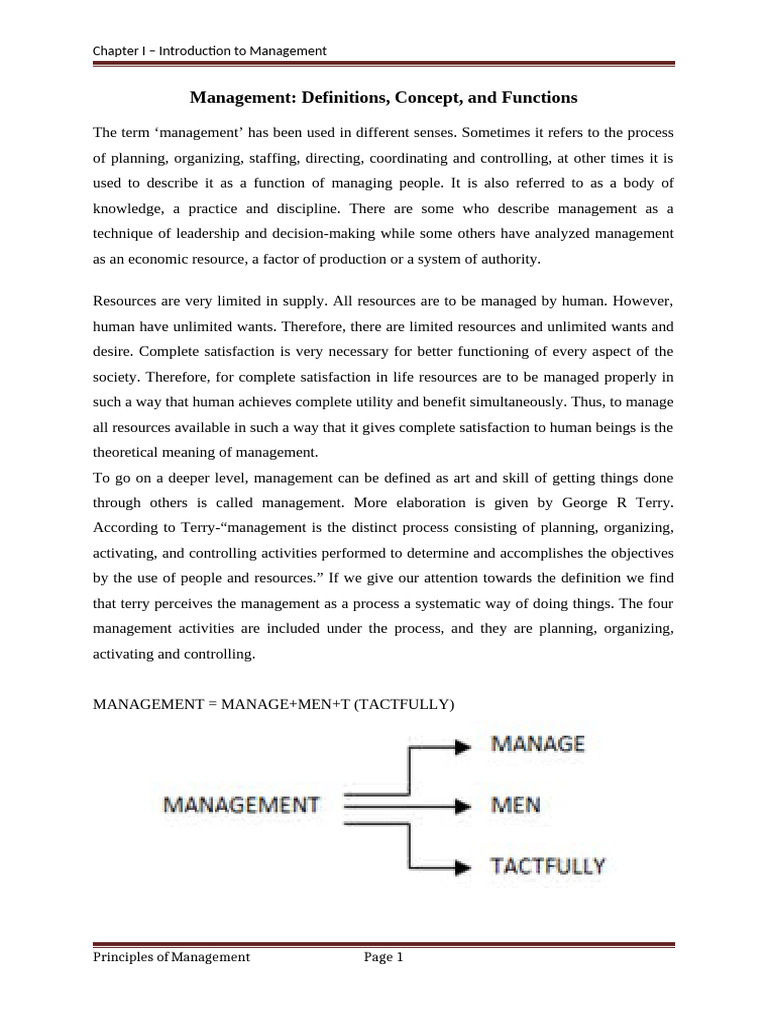 Understanding Management Concepts | PDF | Goal | Concept