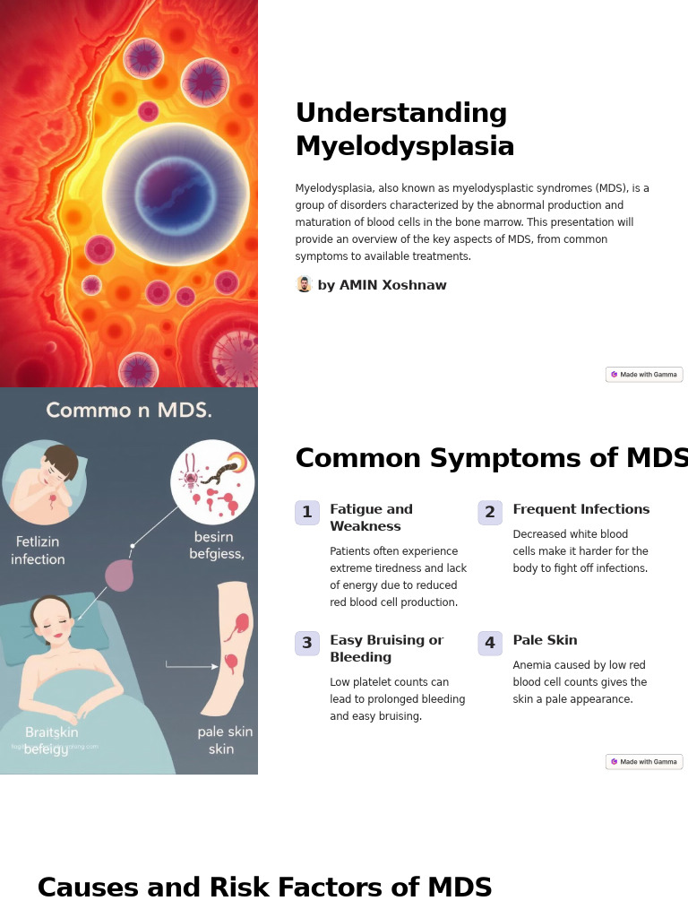 Overview of Myelodysplastic Syndromes | PDF | Clinical Medicine | Blood