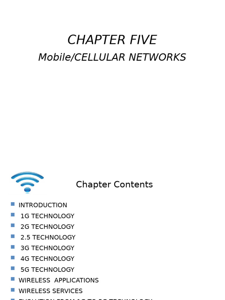 Mobile Networks: 1G to 5G Overview | PDF | Cellular Network | 3 G