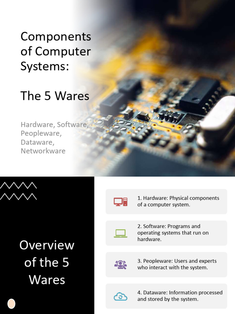Week 0 - The 5 Wares (Components) of Computer Systems | PDF
