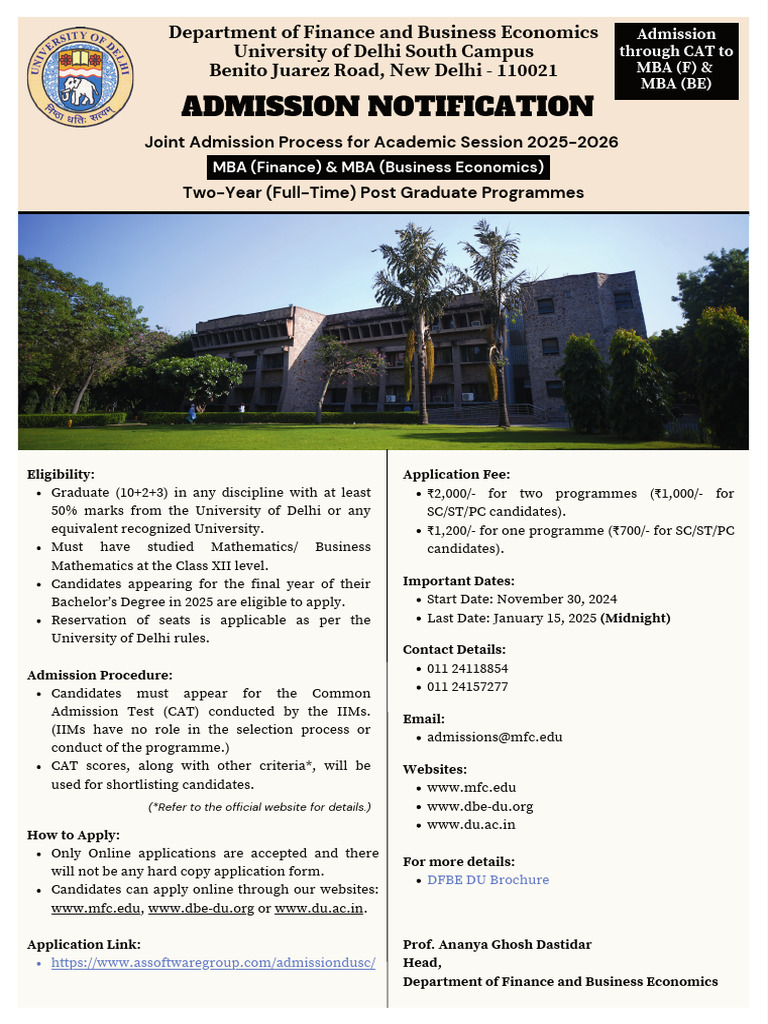 Admission Notification 2025 | PDF | Qualifications | Educational Stages