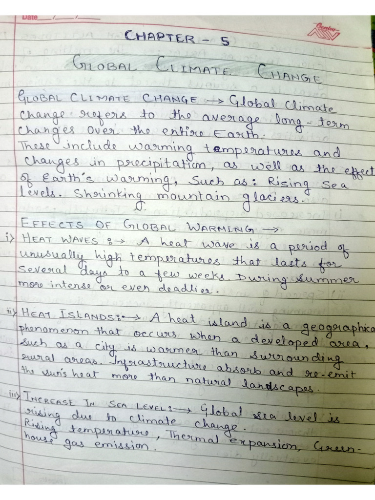 Geography Notes Chapter No 5 | PDF
