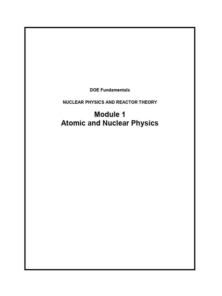Nuclear Physics Fundamentals Guide Pdf Atomic Nucleus Atoms