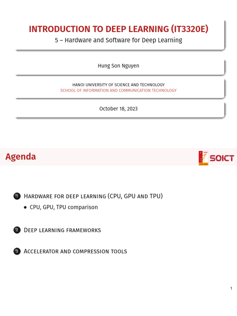 Deep Learning Hardware Overview: CPU, GPU, TPU | PDF | Central ...