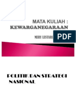 Materi Kewarganegaraan Politik Dan Strategi Nasionalpower Point