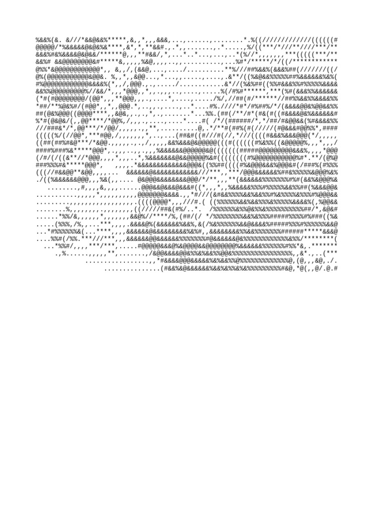 Ascii-Art 2 | PDF