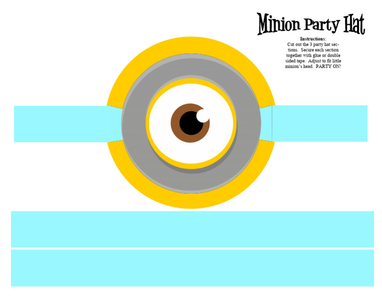 Minion Party Hat | PDF