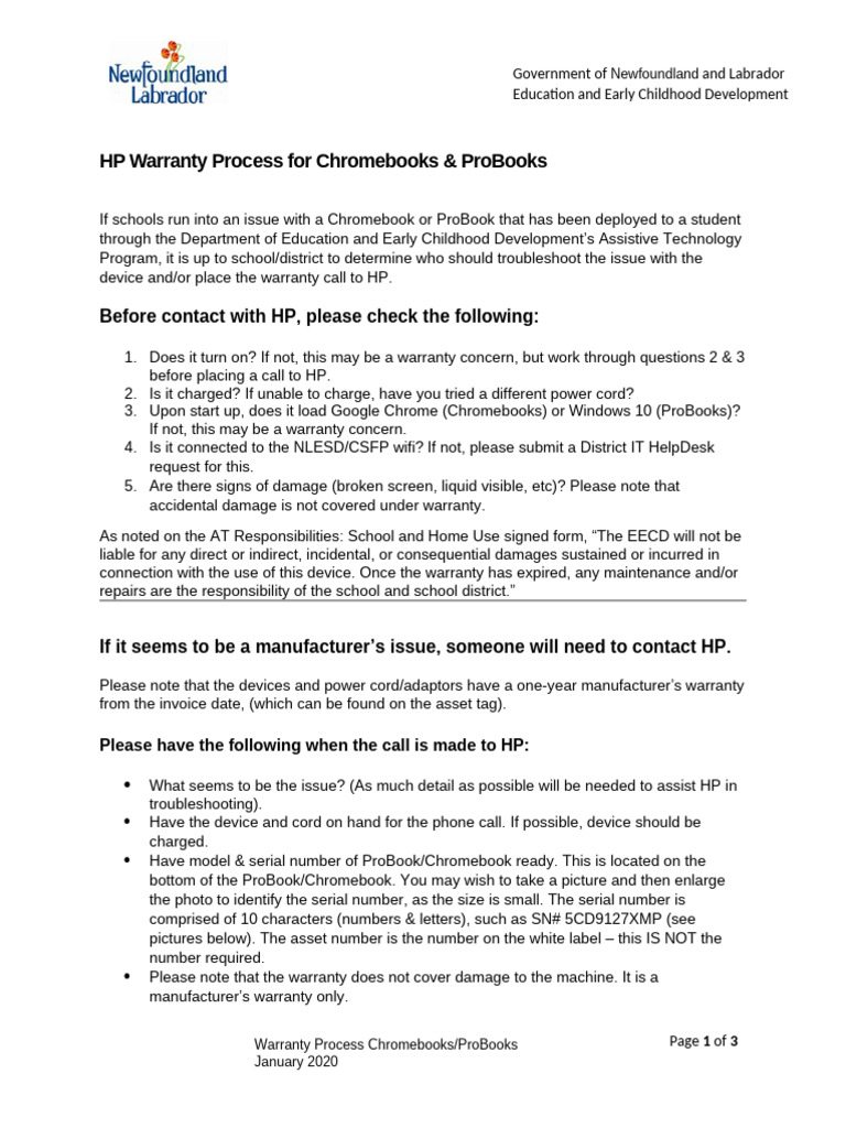 Hp warranty process for chromebooks probooks pdf chromebook software