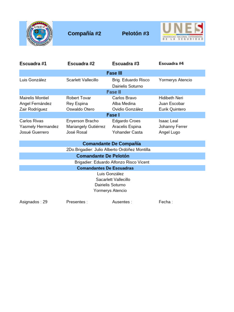 Compañia 2 Peloton 3 | PDF