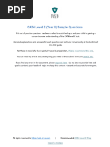 Cat4 Tests Year 8 Practice Papers Free