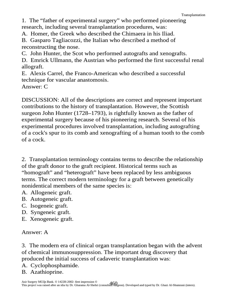 014-transplantation | PDF | Transplant Rejection | Major ...