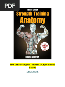 Strength Training Anatomy 4th Edition TEXTBOOK
