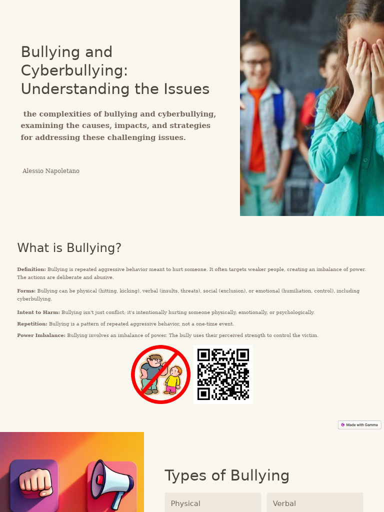 Bullying and Cyberbullying Understanding The Issues | PDF | Bullying ...