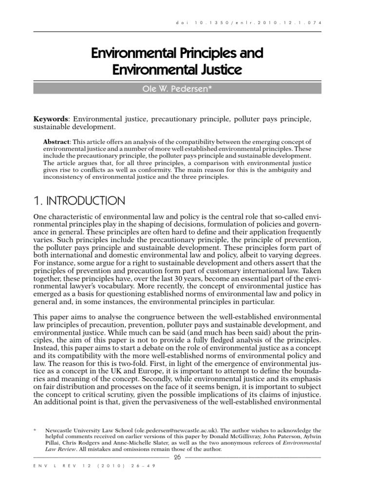 environmental justice thesis