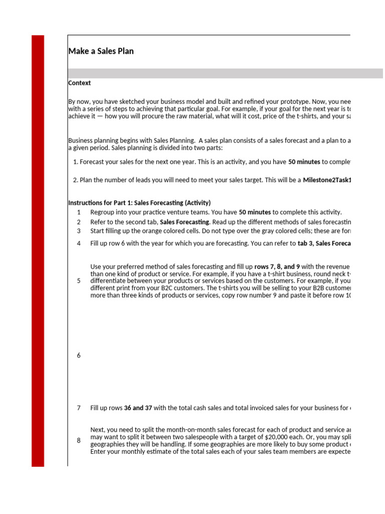 Sales Forecasting and Planning Guide | PDF | Sales | Forecasting