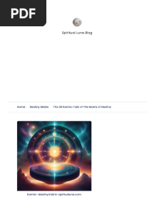 The 26 Karmic Tails of the Matrix of Destiny - Spiritual Luna
