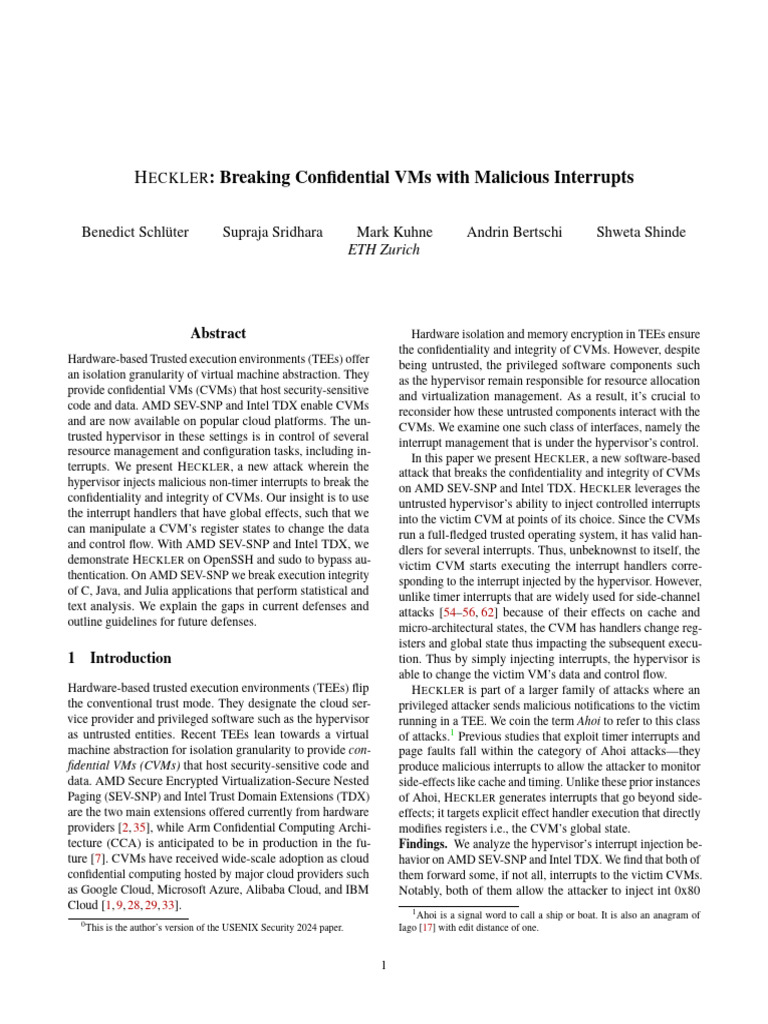Malicious Interrupts | PDF | Computer Programming | Computer Science