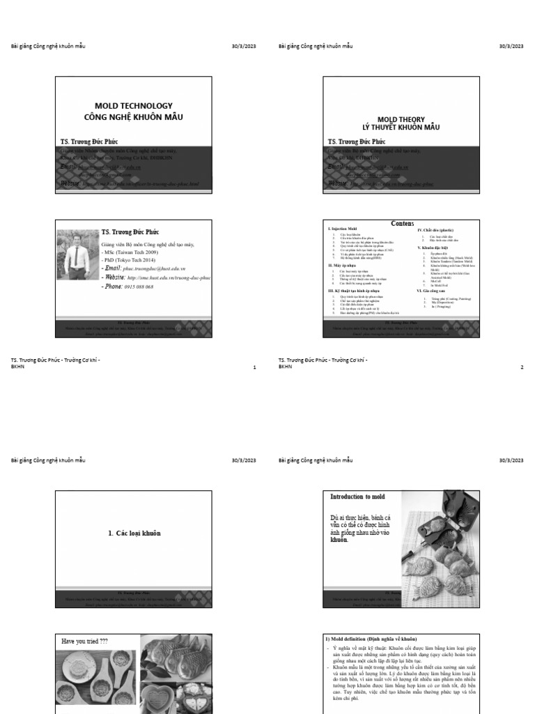 Thiet Ke Khuon | PDF