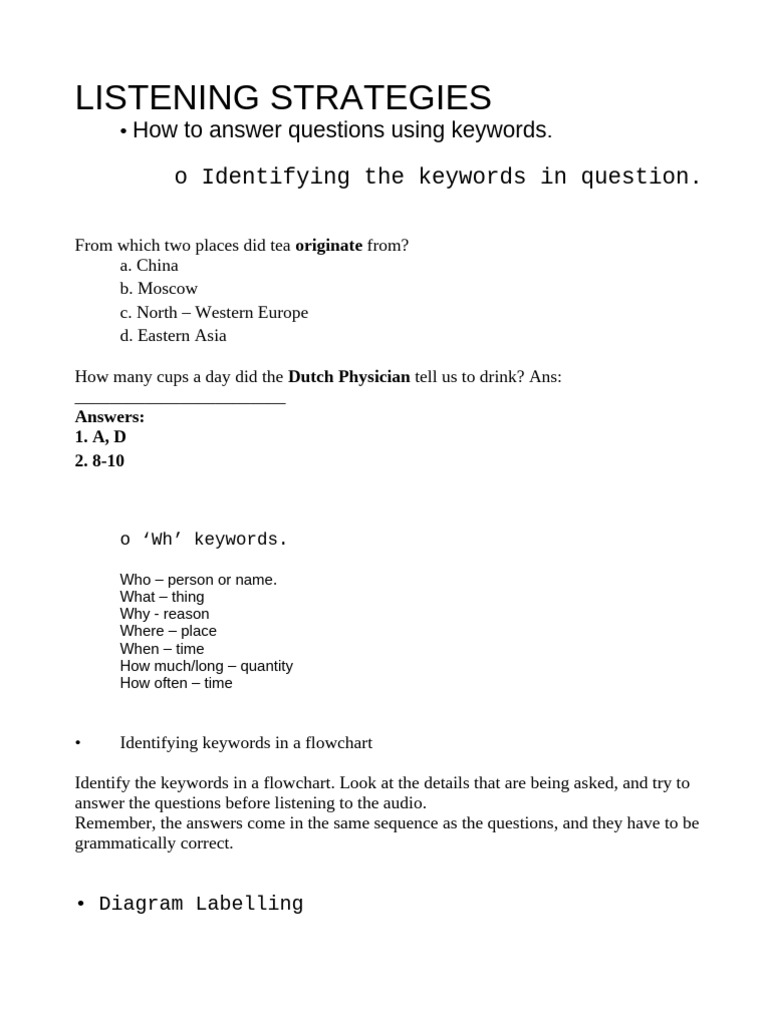 Effective Listening Strategies | PDF