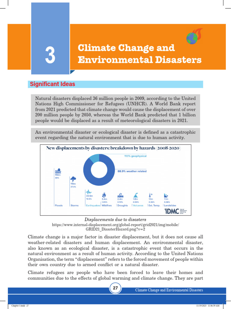 Climate Change and Disaster Displacement | PDF | Tropical Cyclones ...