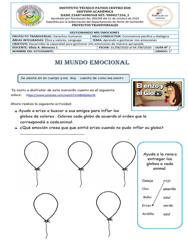 Gestión de Emociones en Niños | PDF | Las emociones | Temor