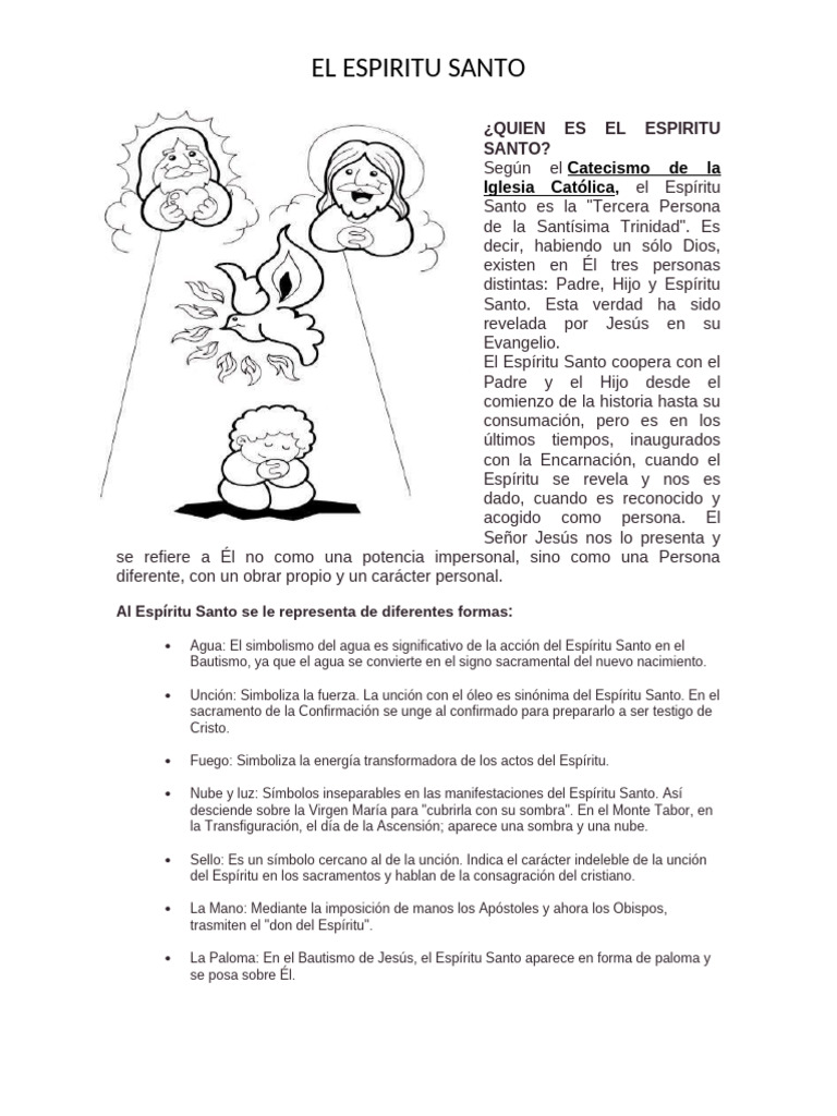 Quien Es El Espiritu Santo | PDF | espíritu Santo | Sacramentos