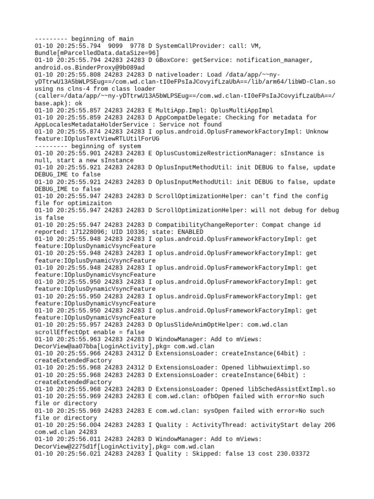 Android Log Analysis for Oplus Features | PDF | Mobile App | Facebook