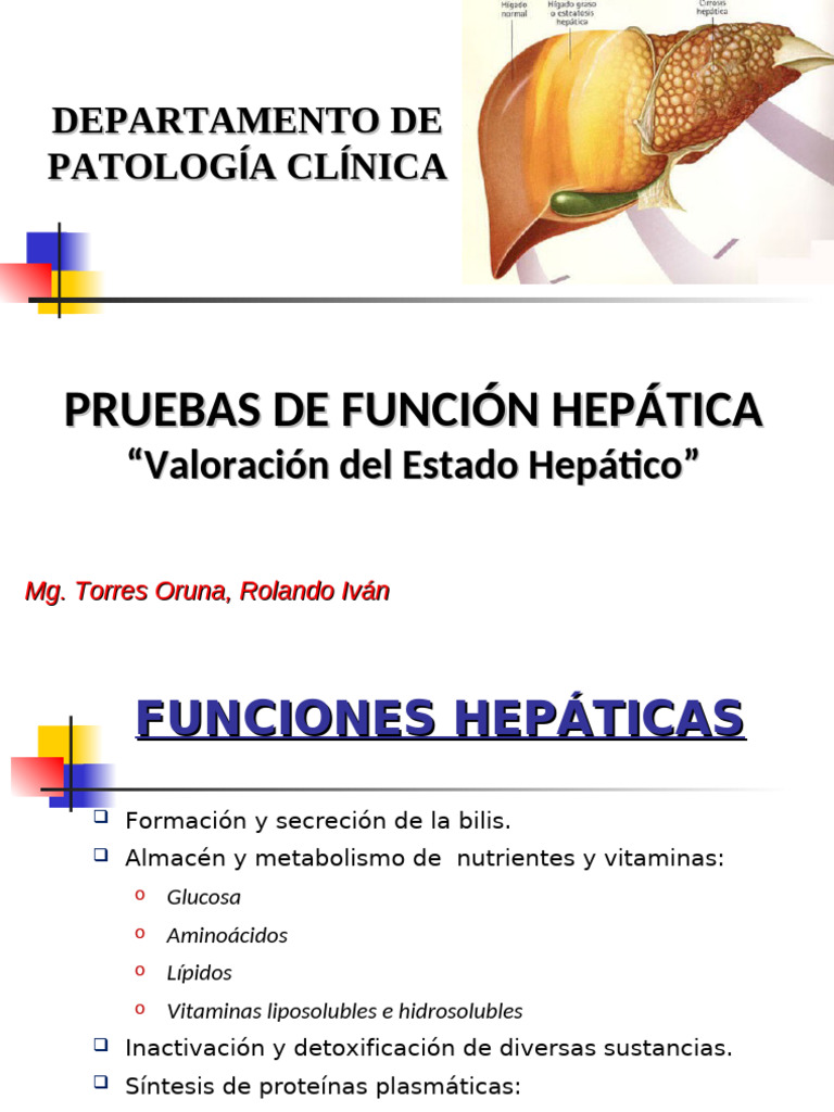 Pruebas de Función Hepatica | PDF | Transaminasa | Hepatitis