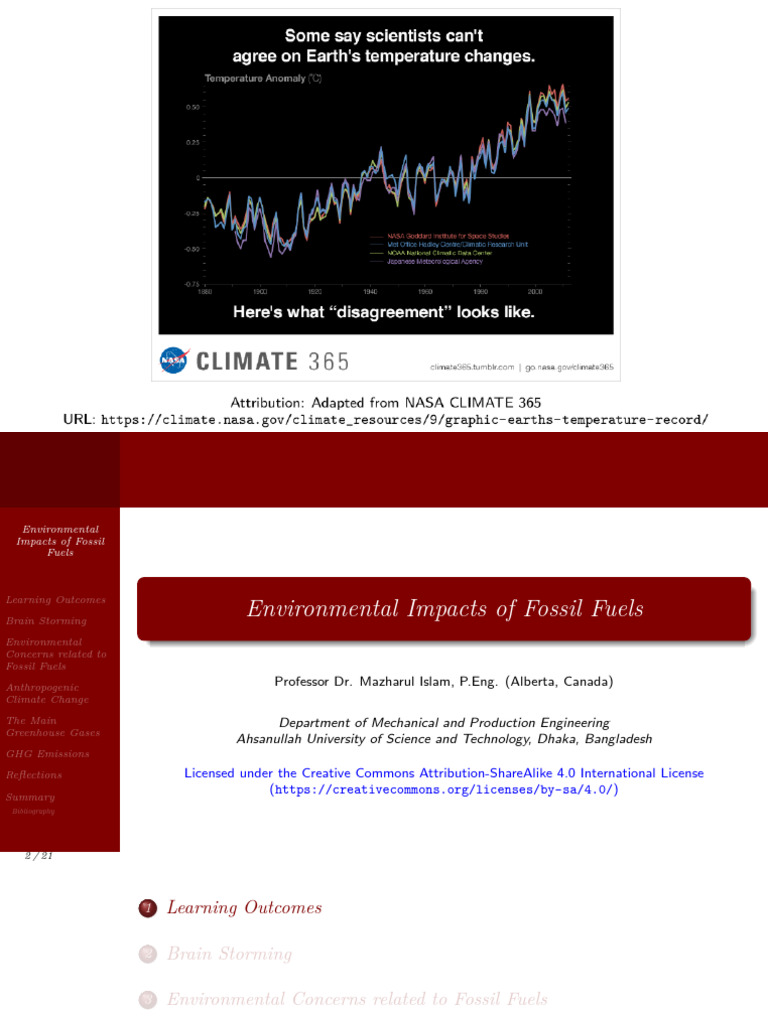Environmental Effects of Fossil Fuels | PDF | Greenhouse Gas | Climate ...