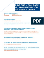 Servidor de Dns - Con Base de Datos, Administración Web, en Debian Lenny