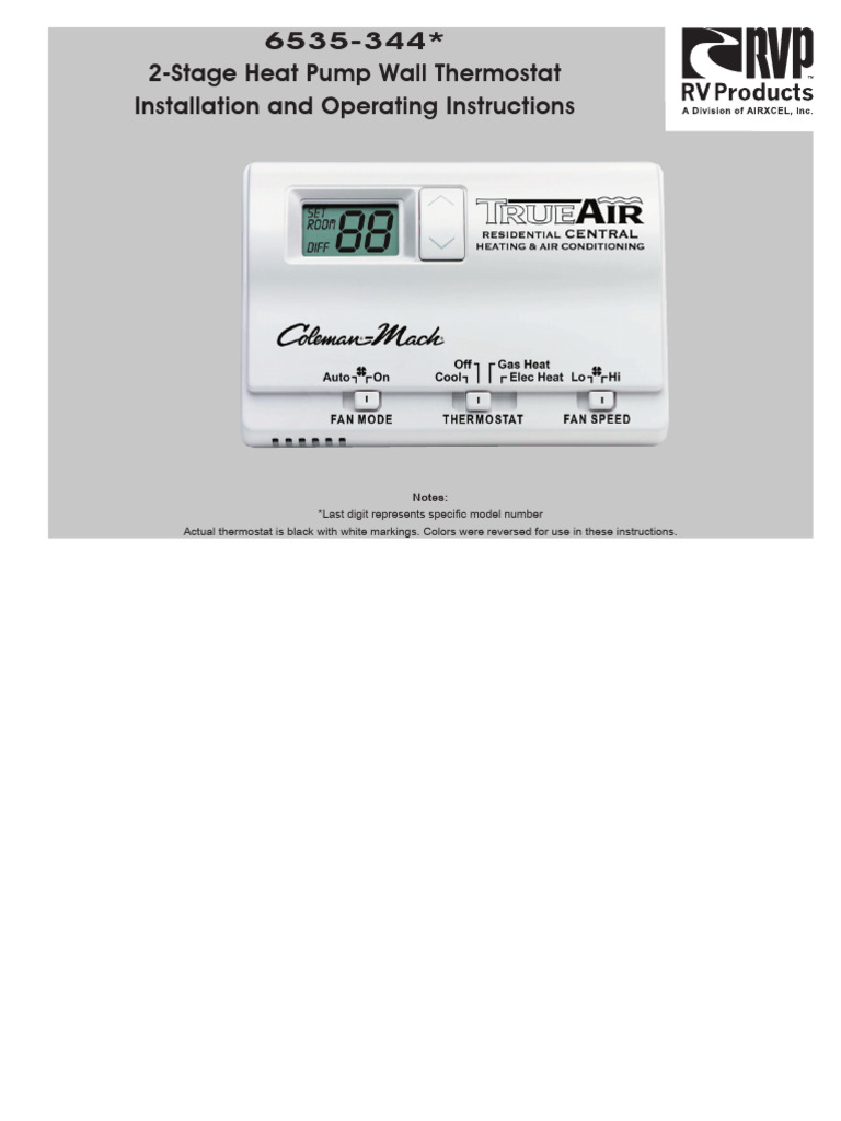 Dual Fuel Heat Pump Thermostat Guide | PDF | Thermostat | Heat Transfer