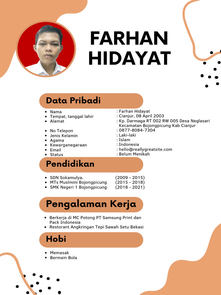 CV FarHan Hidayat | PDF