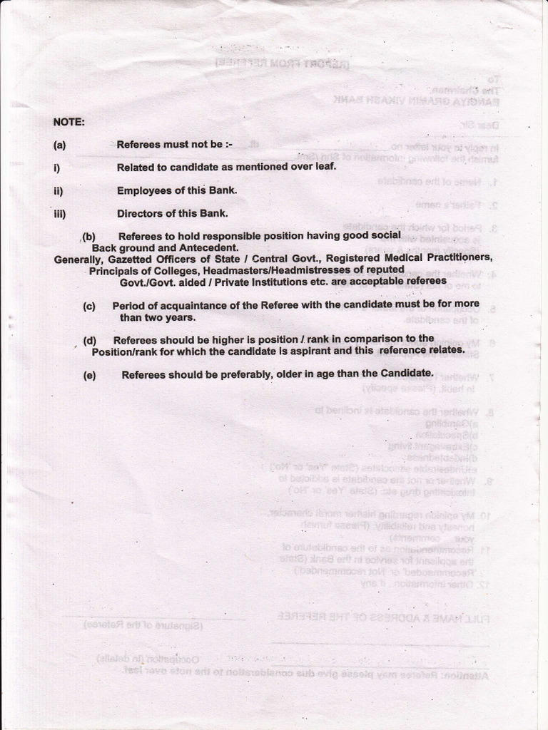 Bank Director Reference Guidelines | PDF