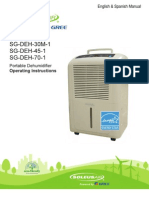 SG DEH-45 1 Dehumidifier Manual