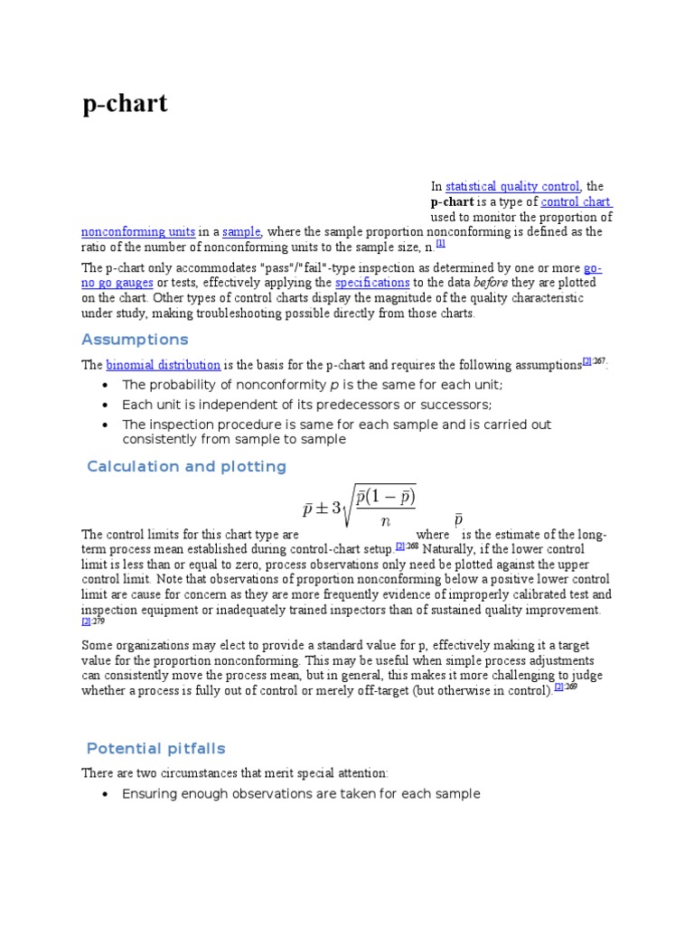 Monitor process quality with p-charts | PDF | Quality | Statistics