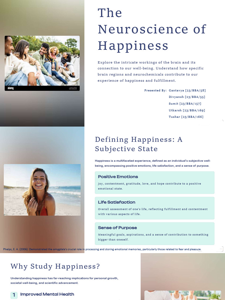 Neuroscience Behind Happiness Explained | PDF | Reward System | Emotions