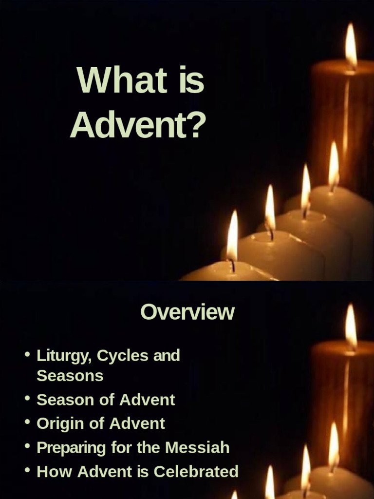Understanding the Season of Advent PDF Advent Liturgical Year