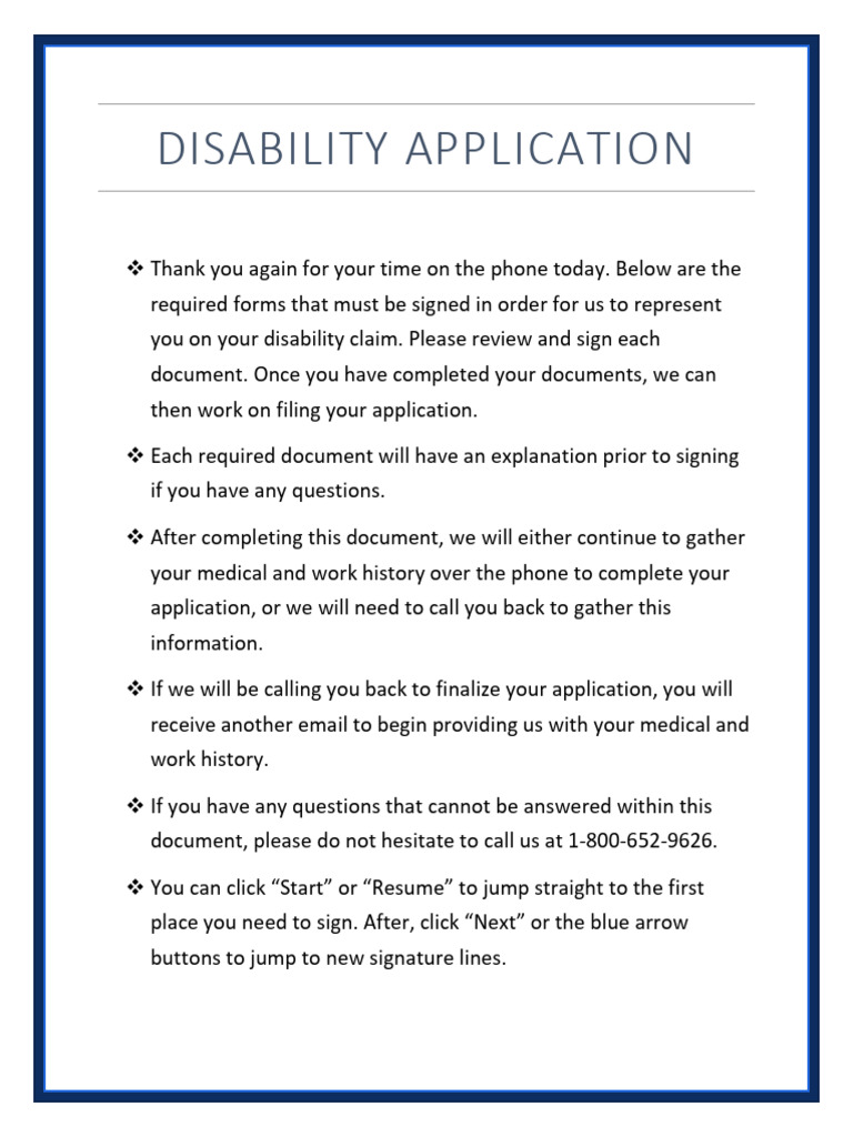 Disability Application Instructions | PDF | Health Care | Medical Record