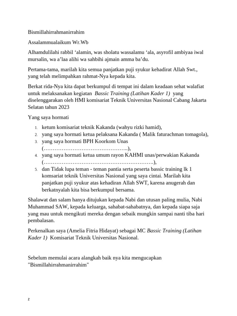 Teks MC | PDF