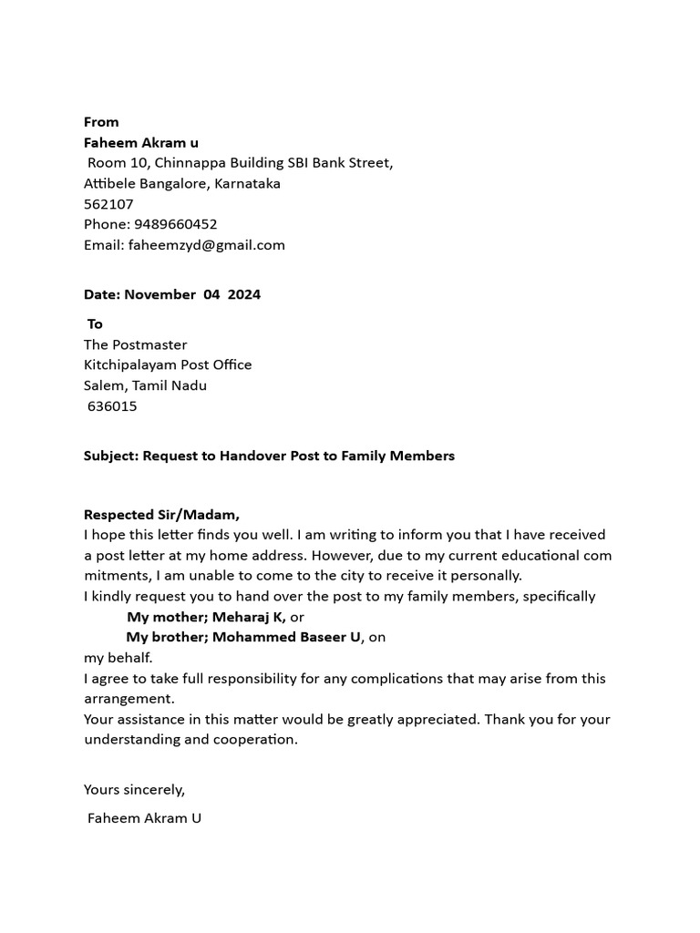 Ps Letter | PDF
