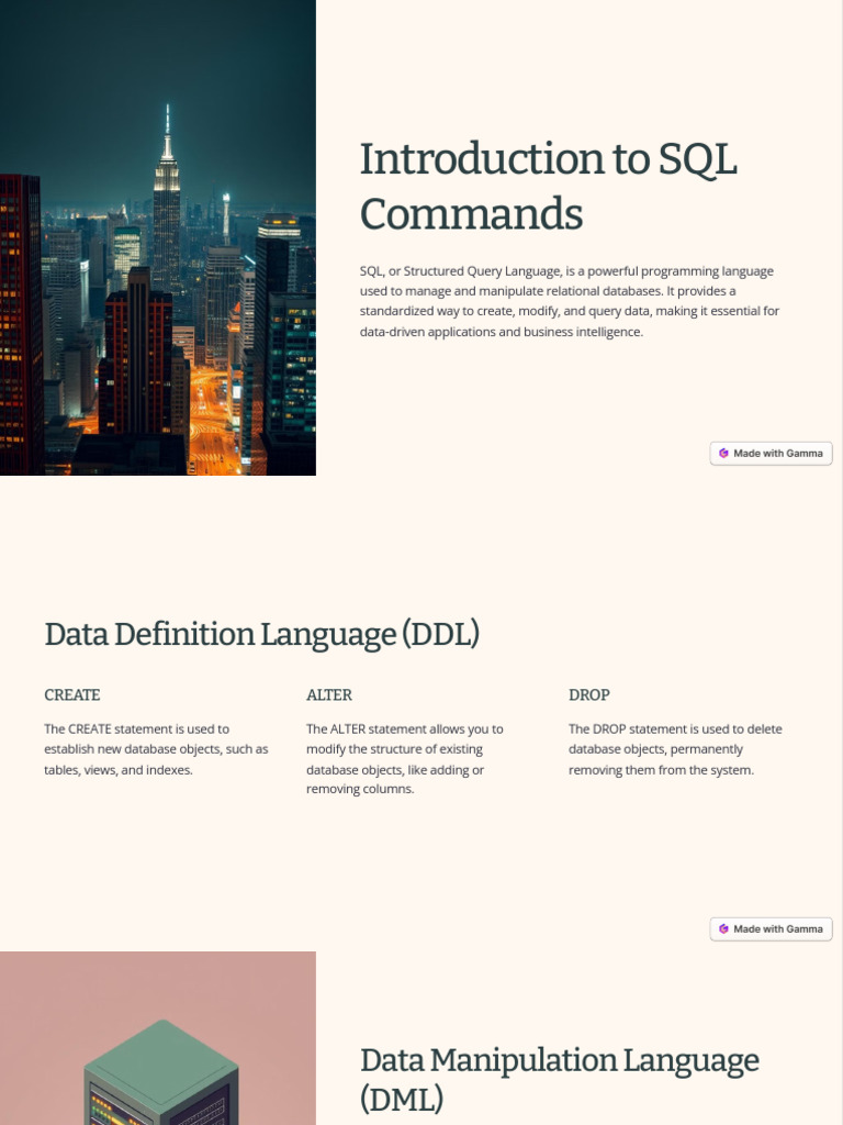 Introduction-to-SQL-Commands | PDF