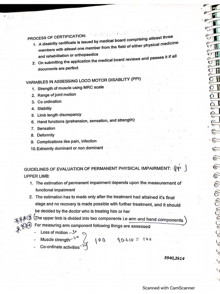 Disability Evaluation - Rehab | PDF