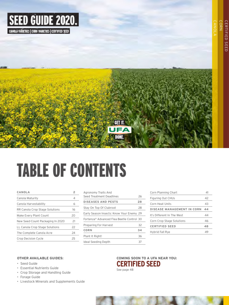 Ufa 2020 Seed Guide - 0 | PDF | Maize | Plant Breeding