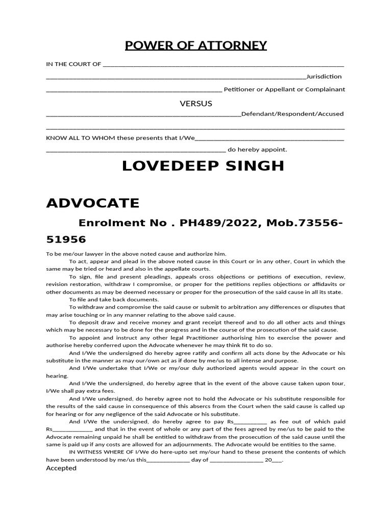 743 Lovedeep | PDF | Advocate | Lawyer