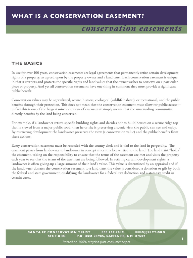 What Is A Conservation Easement PDF Title Insurance Easement