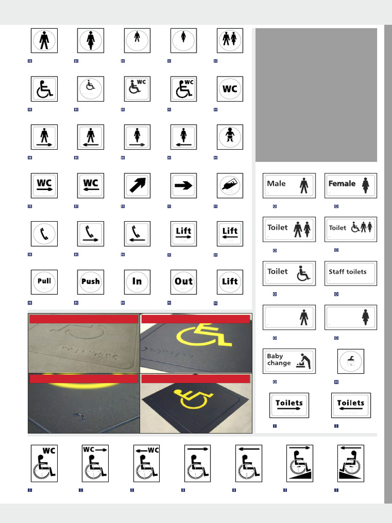 Braille Toilet Signage Options | PDF