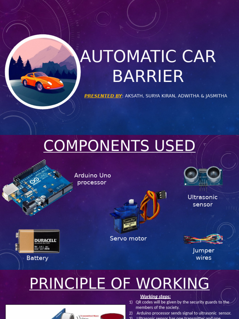 Automatic Car Barrier System Overview | PDF