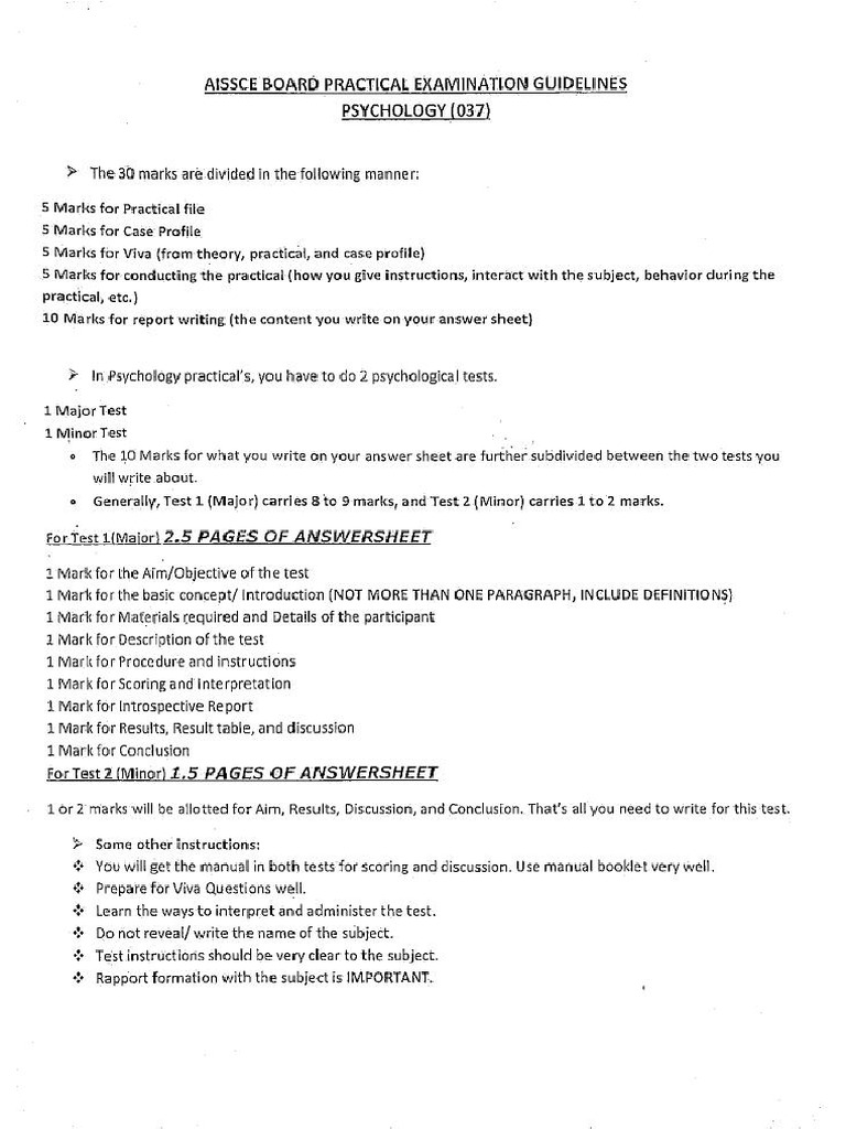 Practical Examination Guidelines and Viva Questions | PDF