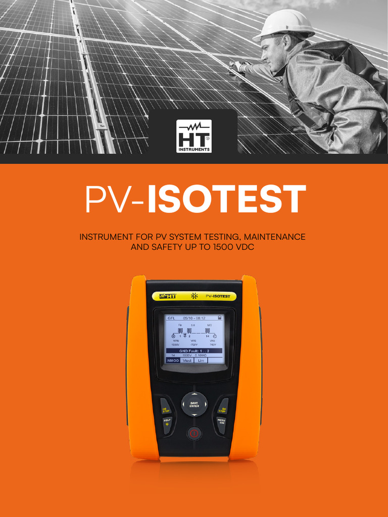 PV-ISOTEST: 1500VDC Testing Tool | PDF | Insulator (Electricity ...